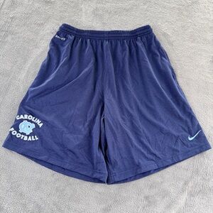 UNC North Carolina Tar Heels Football Dri-Fit Shorts Nike L *sewn* Belichick